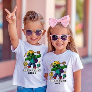 Gamer Back To School Shirt, Personalized Gamer Kids Tee, Preppy Back To School Shirt, First Day Of School Shirt, Kids Back School Shirt