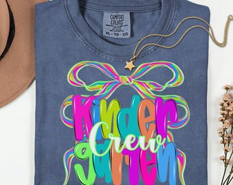Custom Teacher Shirt, Kindergarten Teacher Shirt, Comfort Colors Teacher Shirt, Back To School Teacher Gift, Teacher Appreciation Gift