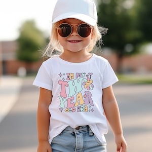In My Two Year Old Era Shirt for 2 Year Old Birthday, Retro 2nd Birthday Shirt for Toddlers, Second Birthday Tee, Gift for 2nd Birthday Girl