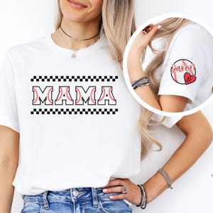 Baseball Mom Shirt Custom Sleeve, Mothers Day Gift For Baseball Mom, Baseball Mom Tees, Mothers Day Shirt, Baseball Season, Sports Mom Shirt