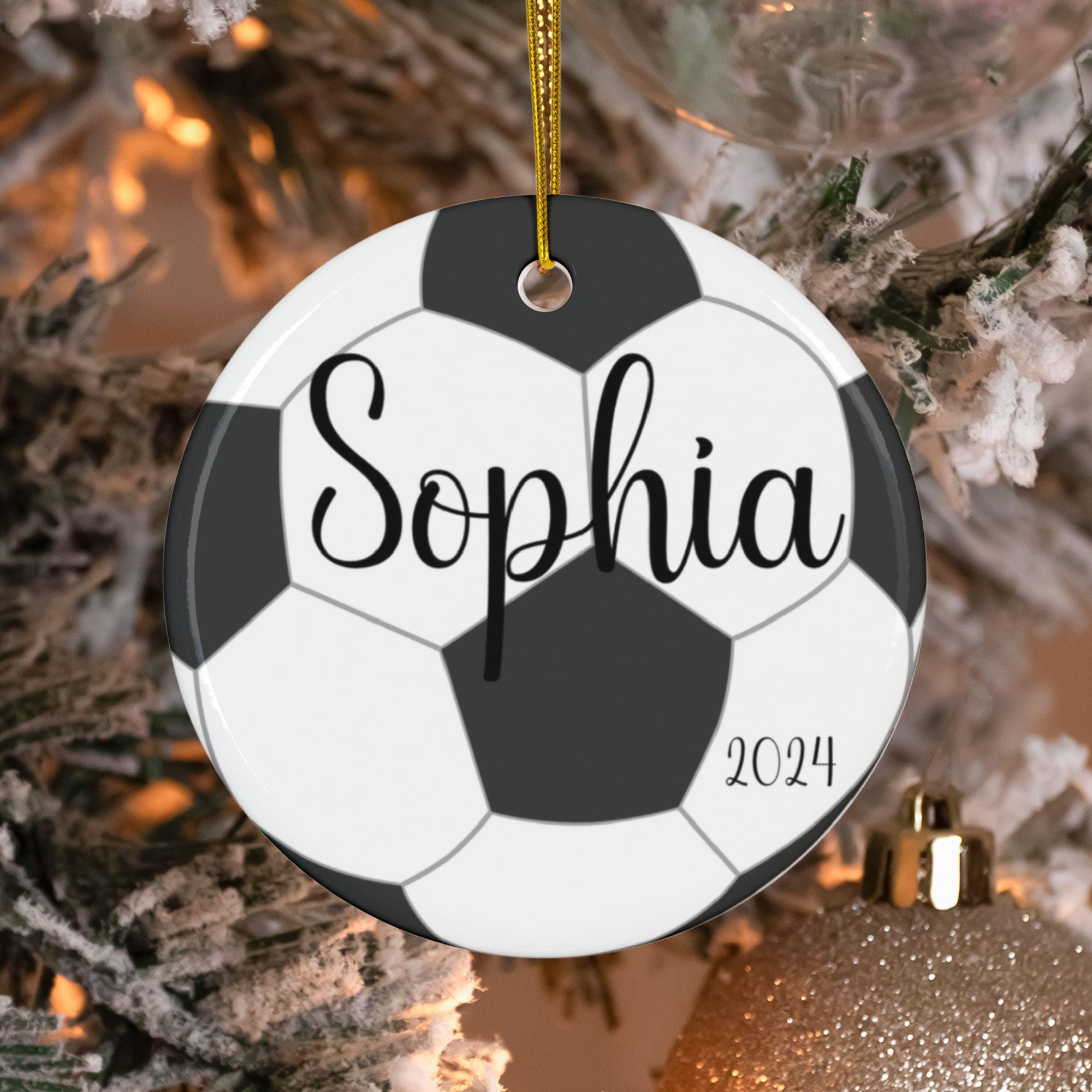 Personalzed Softball Chrstmas Ornament - 3D Prnted Ornament