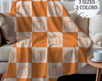 Fall Pumpkin Blanket, Cozy Autumn Throw, Halloween Blanket, Thanksgiving Gifts, Fall Blanket,
