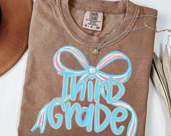 Custom Teacher Shirt,Third Grade Teacher Shirt, Comfort Colors Teacher Shirt, Back To School Teacher Gift, Teacher Appreciation Gift