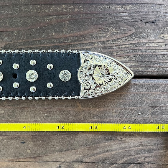 Y2k/2000s Rhinestones Detailing, With Silver Metal Crosses Y2k/2000s Rhinestones Detailing, With Silver Metal Crosses