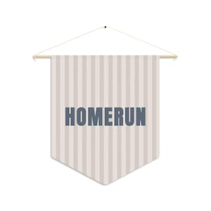 Baseball Pennant Flag Wall Decor Banner for Boys Room Wall Art for Playroom Baseball Lover Minimal Wall Art Sports Room Kids Bedroom Decor