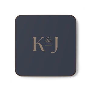 Personalized Coaster Custom Wedding Gift Personalized Housewarming Gift Set for Couples Bridal Shower Initial Coaster Meaningful Gift Ideas
