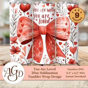Día de San Valentín Amado Cristiano Eres Digno PNG Diseño de Sublimación de 20 oz, Descarga Digital de la Biblia PNG, Afirmación Positiva png, POD