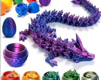 12-Inch 3D Crystal Dragon Egg – Easter Decor, Basket Stuffer & Fidget Gift