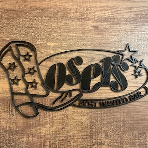 Nashville Loser's Bar Wall Art - 3D Printed
