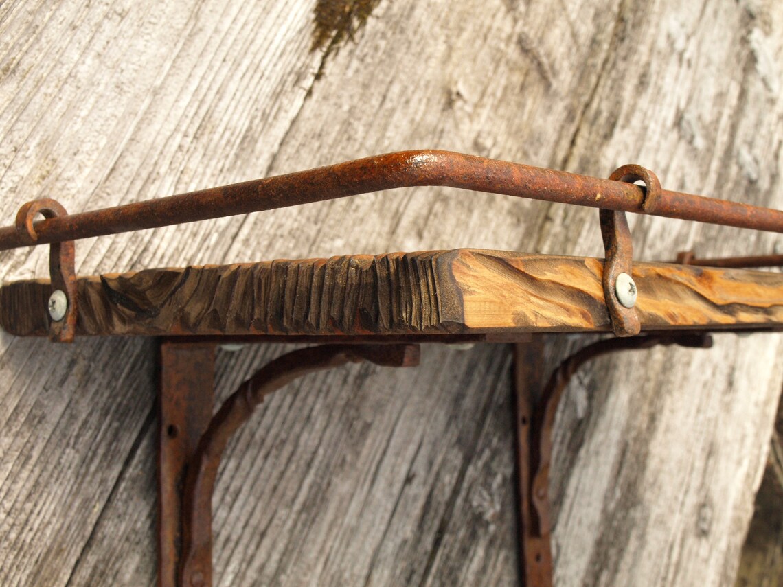 Rusty Iron Shelf Blacksmith - Etsy