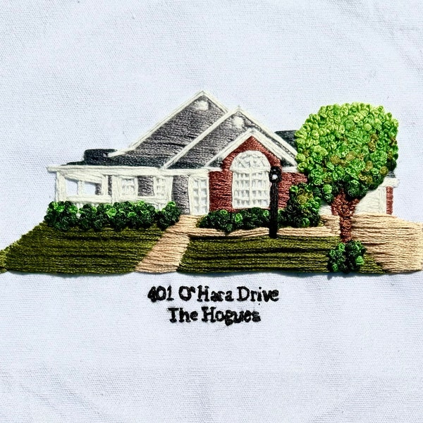 Custom Hand Embroidered Home!