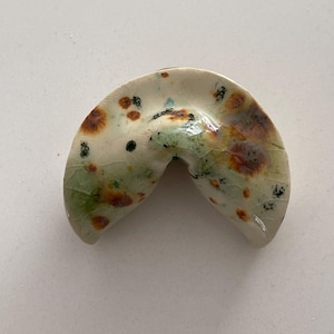 Ceramic Fortune Cookie