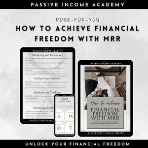 Done For You How to Achieve Financial Freedom with MRR Master Resell Rights Guide DFY  Digital Product Private Resell Rights PLR