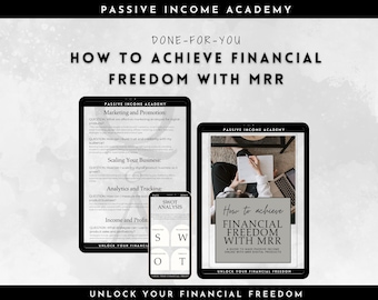Done For You How to Achieve Financial Freedom with MRR Master Resell Rights Guide DFY  Digital Product Private Resell Rights PLR