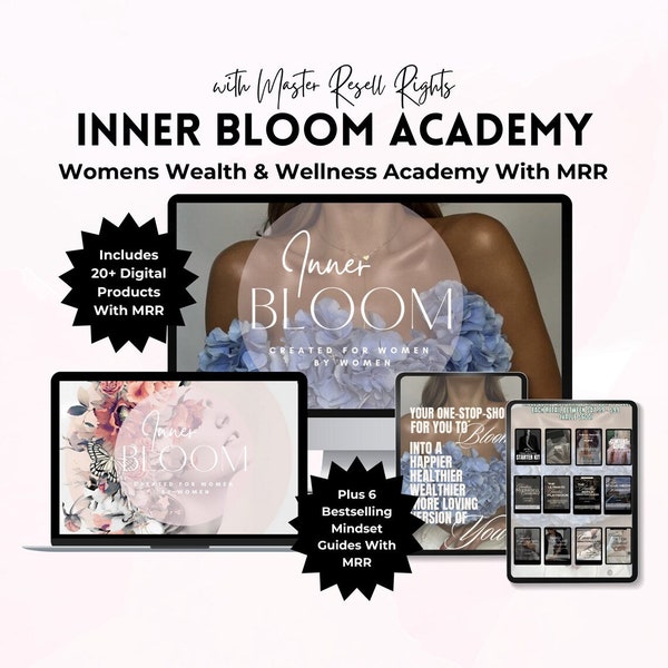 Inner Bloom Wealth & Wellbeing Course With Master Resell Rights Done For You MRR PLR Coaching Earn Money Passive Income Digital Marketing