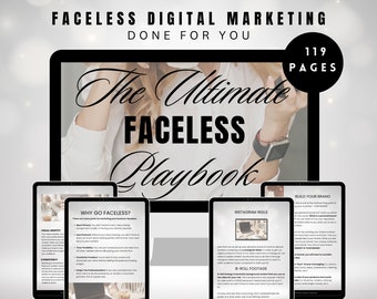 Faceless Digital Marketing Guide Bundle With Master Resell Rights and Private Label Rights Done For You Instagram Branding MRR PLR DFY
