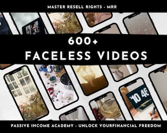 600+ Faceless Videos Bundle Aesthetic Instagram Reels DFT Done for you with Master Resell Rights and Private Label Rights (MRR) (PLR)