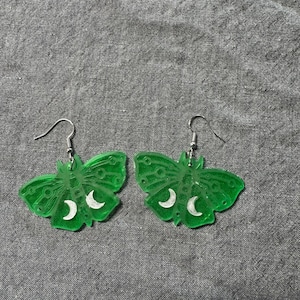 Luna Moth earrings