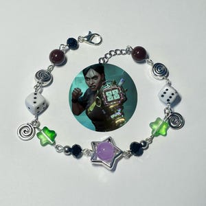Arcane Sevika Charm Bracelet: League of Legends Inspired Jewelry