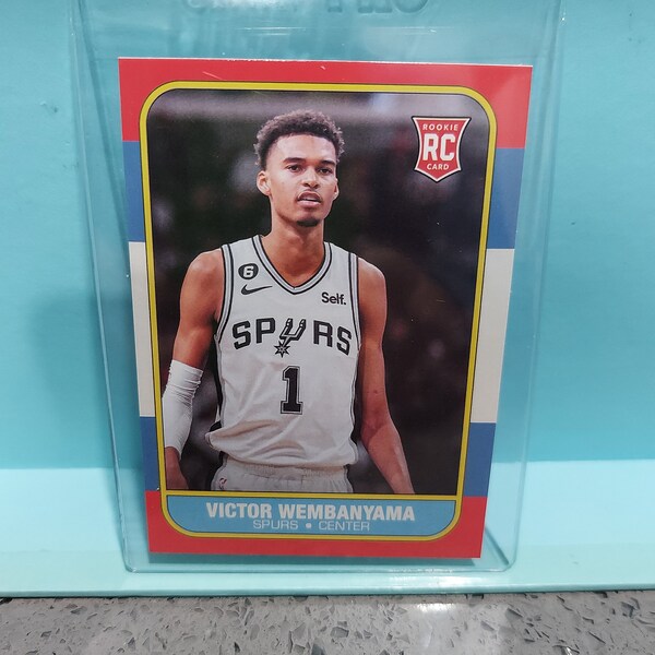 Victor Wembanyama rookie card old school style