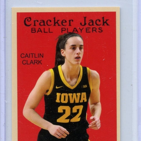 Caitlin Clark Cracker Jack Rookie card