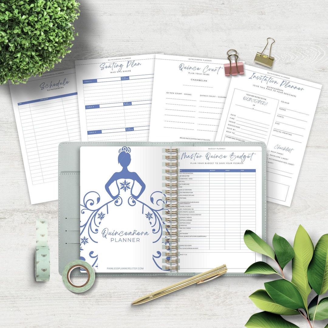 Printable Quinceañera Planner, Mis Quince Años Planning Binder, 15th ...