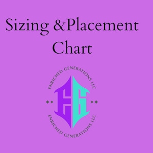 Shirt Sizing and Placement Chart