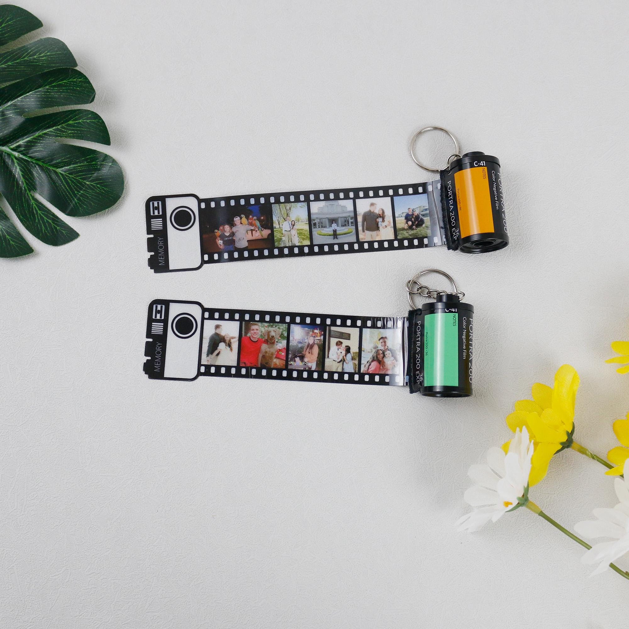 Custom Film Photo Keychain, Personalized Camera Roll Gift, Film Reel ...