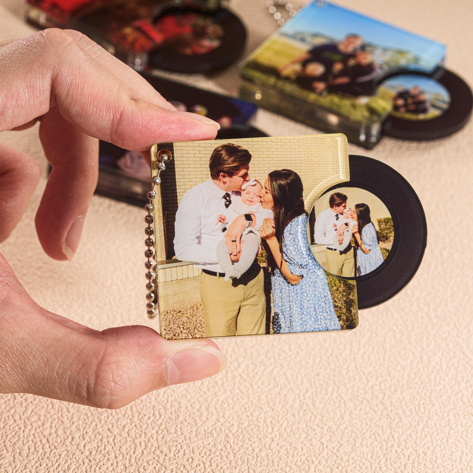 Custom NFC Mini Album CD Keychain - Personalized Retro Music Gift ...
