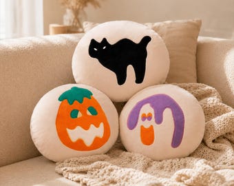 Handmade Sugar Cookie Pillow, Halloween Decor, Cute Plush Decor Throw Pillow, Party Outdoor Home Decorations Decor Cushion, Halloween Gift