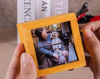 Custom Flip Book Frame Animation Machine, Personalized Photo Album, Mechanical Hand Motion Display, DIY Decorative Frame, Valentine's Day