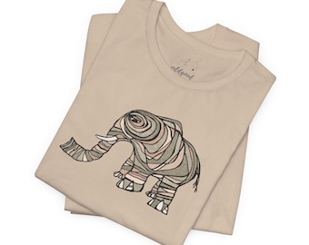 Maglietta elefante – Maglietta unisex morbida con grafica innovativa