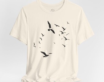 Seagulls Graphic Tee - Unisex Short Sleeve, Original Art