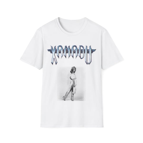 Xanadu Unisex White Softstyle T-Shirt olivai newton john, kira, Xanadu the musical, Xanadu olivia Tshirt, 80's T-shirt, Xanadu Tshirt,