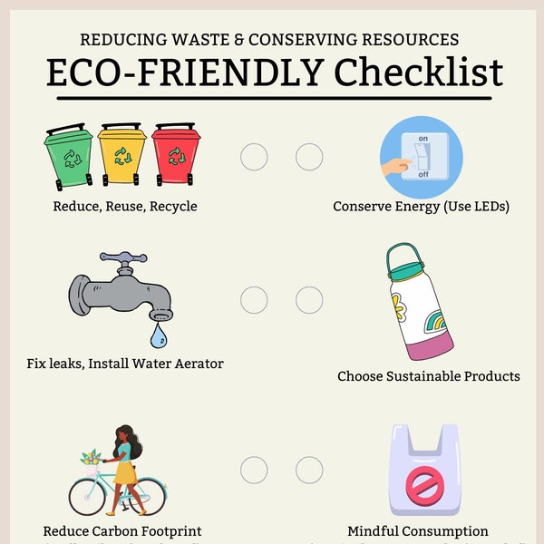 How to be Eco-Friendly Checklist | Planner To Do List Task Tracker Sustainable Living Lifestyle Eco Friendly Products Eco Friendly Lifestyle