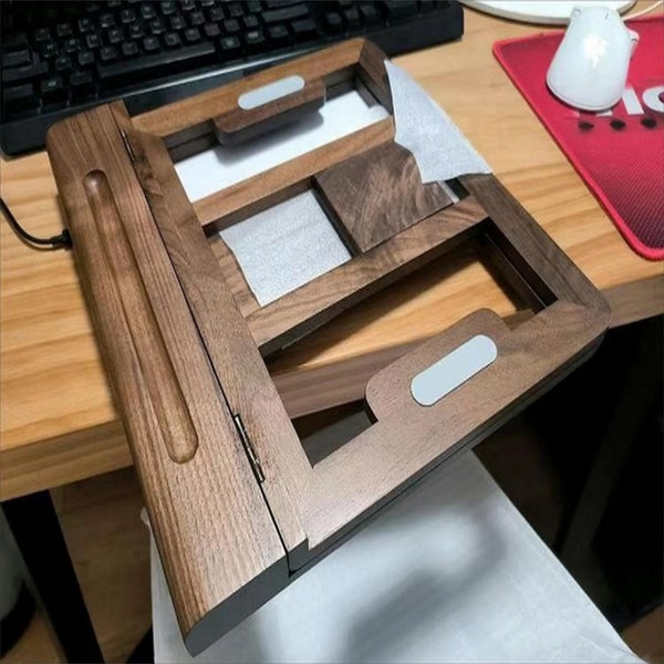 Handcrafted Wooden Foldable Tablet Stand – The Perfect Gift