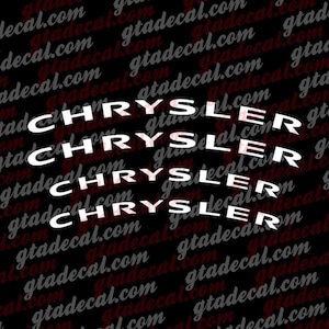 Chrysler Bremssattel Aufkleber Set