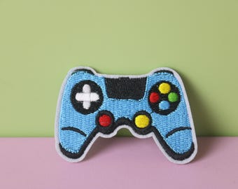 gamepad patch, game patch, iron on patch, embroidered patch, aesthetic patch, funny patch, for jacket, for backpack,
