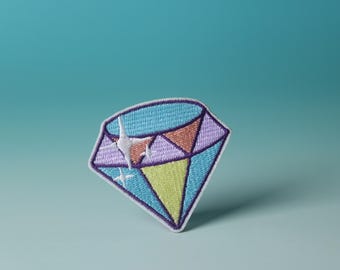 parche de diamante, parche termoadhesivo, parche bordado, parche estético, parche divertido, para chaqueta, para mochila,