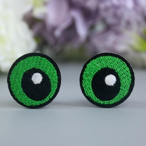 Augen Aufnäher, Augen Aufnäher, gestickt, Aufnäher, Patch, gestickt, für Jacke, Rucksack, süsser Patch
