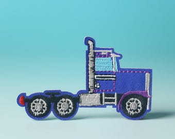 truck patch, iron on patch, embroidered patch, aesthetic patch, funny patch, for jacket, for backpack,