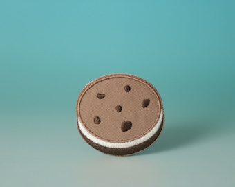 parche de galleta, parche de galleta, parche de Oreo, parche de hierro, parche bordado, parche estético, parche divertido, para chaqueta, para mochila,