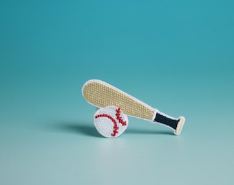 Baseball Strike Embroidered Patch: Iron-On Sport Applique