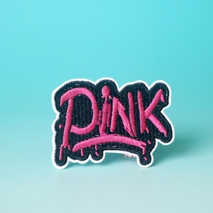 pink patch, iron on patch, embroidered patch, aesthetic patch, funny patch, for jacket, for backpack,