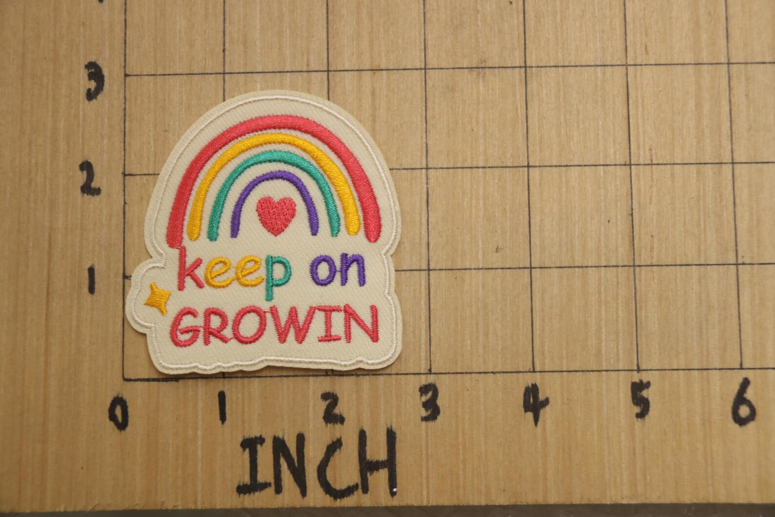 Keep on Growing Patch, Rainbow Patch, Iron on Patch, Embroidered Patch ...