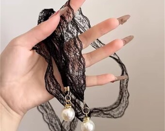 Accessori in pizzo nero selvaggio