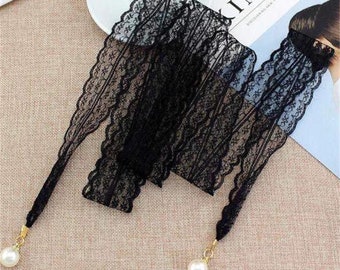 Accessori in pizzo nero selvaggio