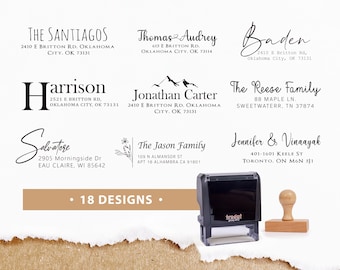 Personalized Return Address Stamp/Custom Home Address Stamp/Self-Inking Stamp/Handmade for Envelopes & Mail/Wedding Stamper/Business Stamp