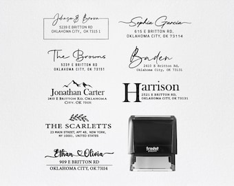 Personalized Return Address Stamp/Custom Home Address Self-Inking Stamp/Invitation Stamp/Wedding Stamp/Business Stamp/Housewarming Gift