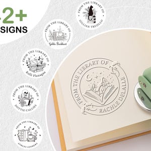 Embosseur de livres personnalisé/Timbre de la bibliothèque du livre/Coffret de gaufrage de bibliothèque/Tampon de gaufrage/Ex Libris/Cadeaux pour les amateurs de lecture